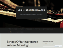 Tablet Screenshot of lesmigrantshilares.com